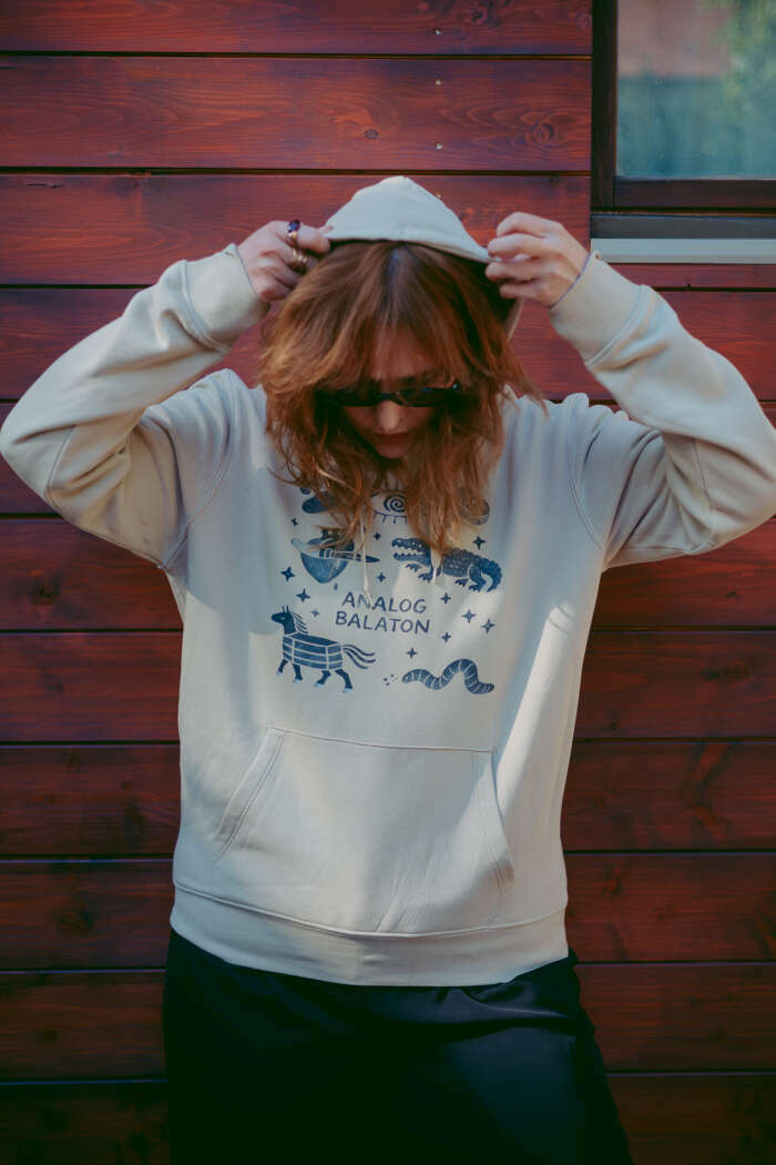 Mixtape natúr hoodie