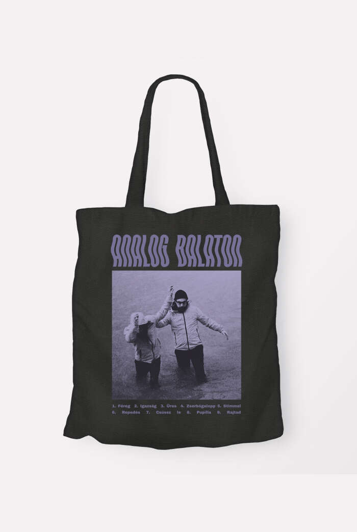 Repedés fekete totebag