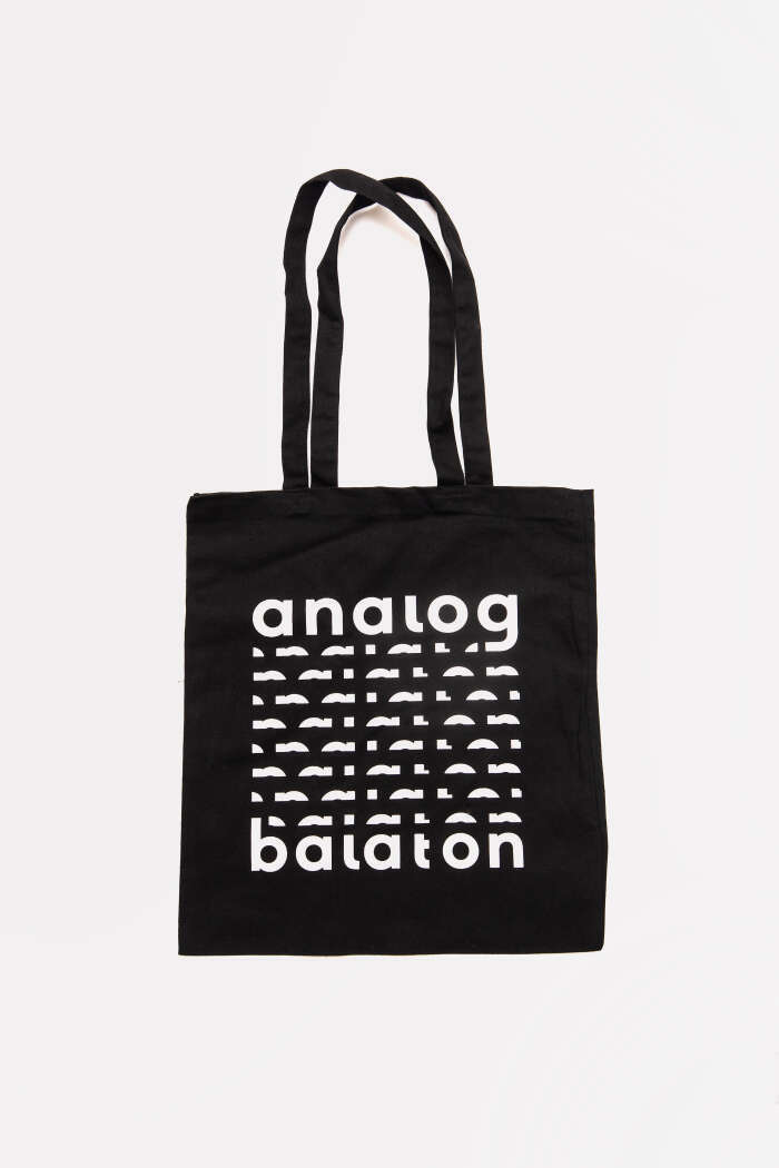 Analog Balaton fekete totebag