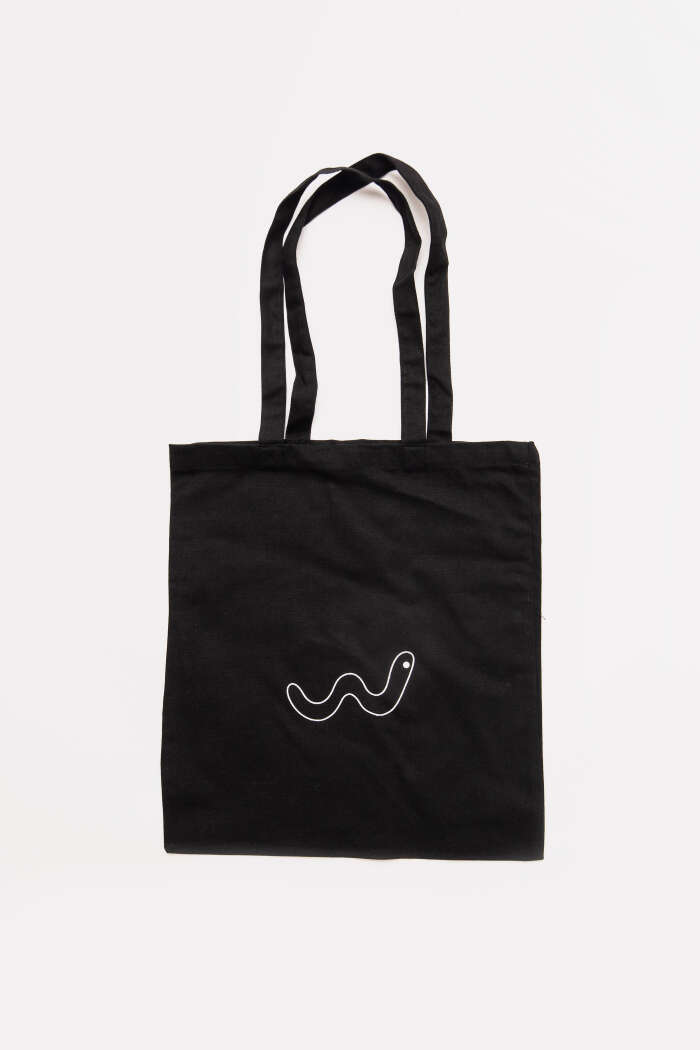 Féreg fekete totebag