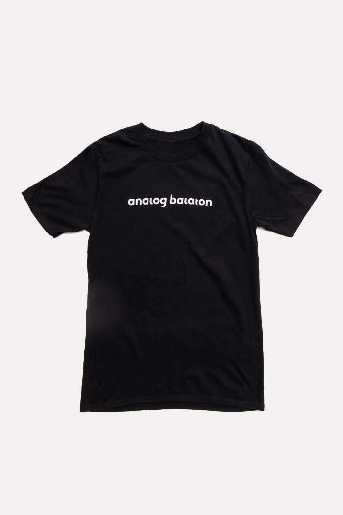 Analog Balaton fekete unisex póló